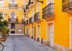 alquiler de bicicletas en Valencia-calle